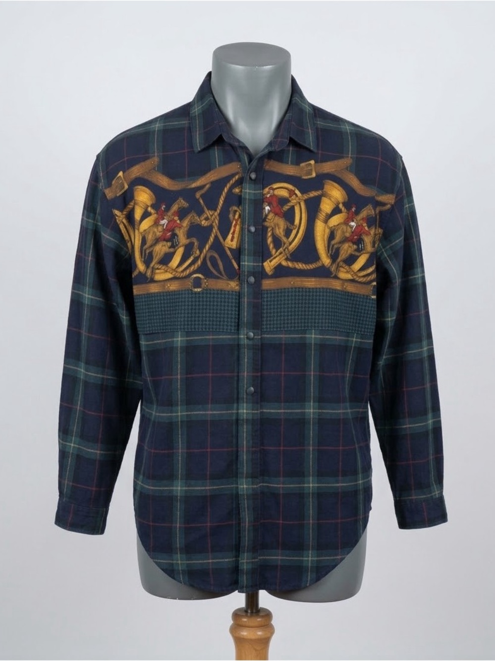 Alexander Campbell Vintage Plaid Equestrian Shirt - Size 14 Women’s